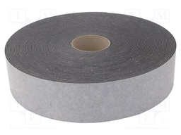 Tape: sealing; W: 80mm; L: 30m; Thk: 3mm; grey; caoutchouc hot-melt
