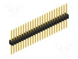 Connector: pin strips; pin header; male; PIN: 24; 1.27mm; THT; 1x24