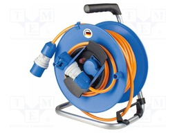 Extension lead; 3G2.5mm2; Sockets: 2; PUR; orange; 25m; 16A