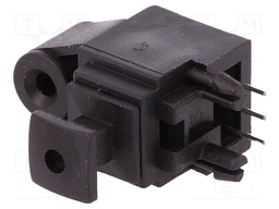 Connector: optical (Toslink); socket,receiver fibre optic; THT