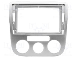 Radio frame; VW; silver; 9"