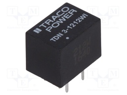 Converter: DC/DC; 3W; Uin: 4.5÷18V; Uout: 12VDC; Iout: 250mA; DIP