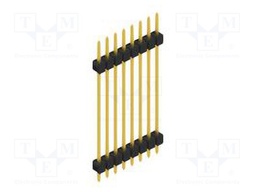 Connector: pin strips; pin header; male; PIN: 8; 2.54mm; THT; 1x8