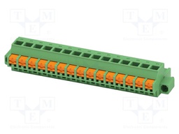 PCB connector, nominal cross section: 2.5 mm2, color: green,
