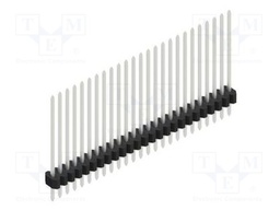 Connector: pin strips; pin header; male; PIN: 25; 1.27mm; THT; 1x25