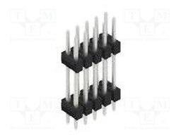 Connector: pin strips; pin header; male; PIN: 10; 2.54mm; THT; 2x5