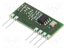 Module: RF; FM receiver; AM,ASK; 433.92MHz; -109dBm; 5VDC; 4.3mA