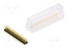 Connector: pin strips; pin header; male; PIN: 32; 2.54mm; SMT; 2x16