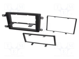 Radio mounting frame; Mazda; 2 DIN; black