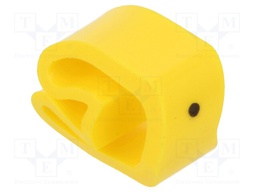 Markers for cables and wires; Label symbol: ; 4÷10mm; PVC; yellow