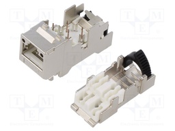 Connector: RJ45; plug; PIN: 8; Cat: 6a; shielded; Layout: 8p8c; IDC