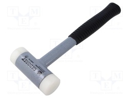 Hammer; assembly,workshop; 300mm; 40mm; round; polyamide; steel