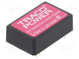 Converter: DC/DC; 3W; Uin: 9÷36V; 3.3VDC; Iout: 750mA; DIP24; 12g