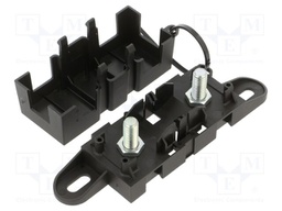 Fuse holder; 500A; M6 screw; Leads: solder lugs M6; UL94V-2; 32V