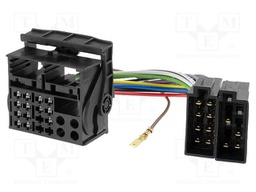 Connector; radio,ISO; Citroën,Peugeot; PIN: 16