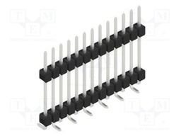 Connector: pin strips; pin header; male; PIN: 13; 2.54mm; SMT; 1x13