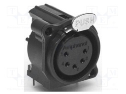 Connector: XLR; socket; female; angled 90°; Plating: gold-plated