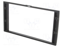 Radio mounting frame; Nissan; 2 DIN; black gloss