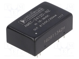 Converter: DC/DC; 6W; Uin: 18÷36V; Uout: 12VDC; Uout2: -12VDC; DIP24
