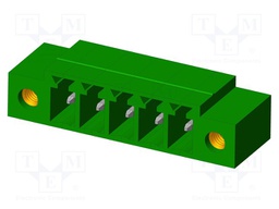 Connector: pluggable terminal block; socket; male; angled 90°