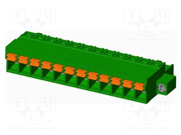 Connector: pluggable terminal block; plug; female; straight; 12A