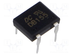 Bridge rectifier: single-phase; 600V; If: 1.5A; Ifsm: 50A; DB-1; THT