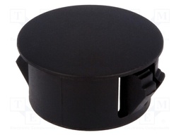 Stopper; polyamide; Wall thick: 3.3mm; Øhole: 17mm; H: 10.3mm; black