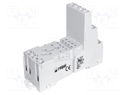 Socket; PIN: 8; 12A; 300VAC; Mounting: DIN,on panel; Series: R2,R2N