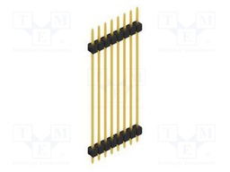 Connector: pin strips; pin header; male; PIN: 8; 2.54mm; THT; 1x8