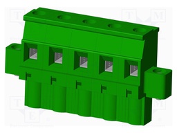 Connector: pluggable terminal block; plug; female; angled 90°