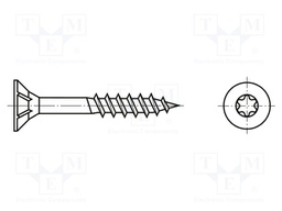 Screw; for wood