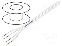 Wire: assembly; Core: stranded; 4x0,22mm2; 2.5x10mm; -15÷70°C