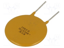 Fuse: PTC polymer; 3.75A; Pitch: 10.2mm; Leads dim: Ø0.81x7.6mm