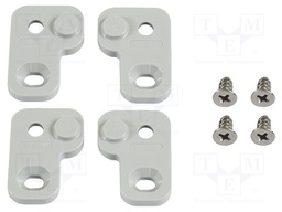 Wall-mounted holder; polycarbonate; Pcs: 4