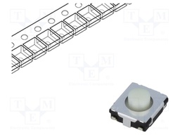 Microswitch TACT; SPST; Pos: 2; 0.02A/15VDC; SMT; none; 2.6N; 3.1mm