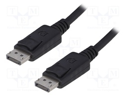 Cable; DisplayPort 1.1; DisplayPort plug,both sides; 5m; black