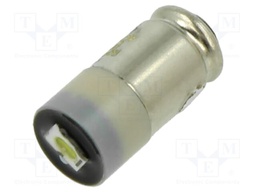 LED lamp; white cold; S5,7s; 28VDC; 28VAC; -30÷85°C; Bulb: T3 1/4
