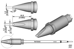 Tip; special; 3x1.5mm