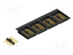 Connector: pin strips; pin header; male; PIN: 18; 2.54mm; SMT; 2x9