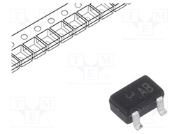 Transistor: PNP; bipolar; BRT; 50V; 100mA; 200mW; SOT323; R1: 10kΩ