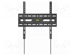 Holder; for wall mounting; 75kg; 37÷75"; black; permanent