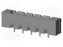 Connector: pluggable terminal block; socket; male; on PCBs