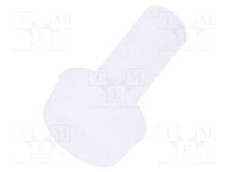 Screw; M2,5x6; 0.45; Head: cheese head; slotted; 0,7mm; polyamide