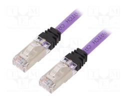 Patch cord; S/FTP,TX6A™ 10Gig; 6a; stranded; Cu; LSZH; violet