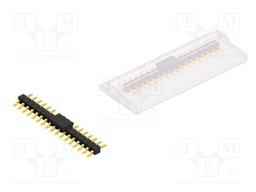 Connector: pin strips; pin header; male; PIN: 17; 2.54mm; SMT; 1x17