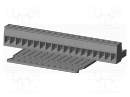 Connector: pluggable terminal block; plug; female; straight; grey