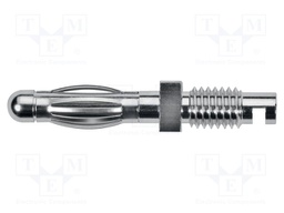Plug; 4mm banana; 32A; 33VAC; 70VDC; 31.5mm; nickel plated
