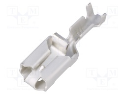 Terminal: flat; 6.3mm; 0.8mm; female; 0.5÷1.5mm2; crimped; straight