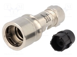 Connector: circular; plug; male; PIN: 3; w/o contacts; for cable