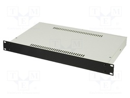 Enclosure: 19" standard; 180; 1U; 263mm; light grey